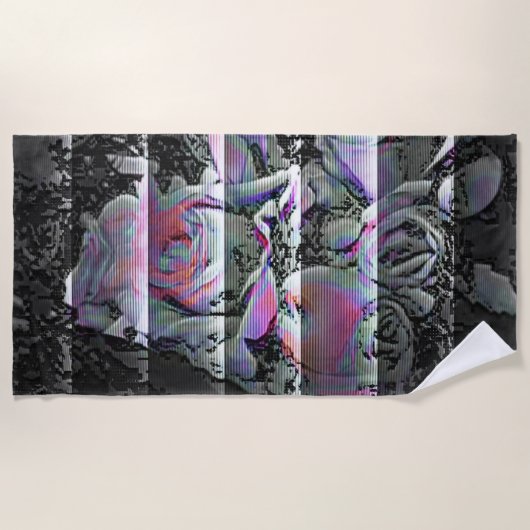 Serviette De Plage Techno Bouquet (Devant)