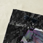 Serviette De Plage Techno Bouquet (En situation)