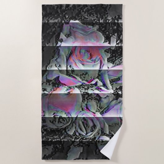 Serviette De Plage Techno Bouquet (Devant)