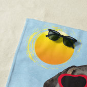 Serviette De Plage Teckel d'été (En situation)