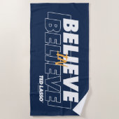 Serviette De Plage Ted Lasso | Croire en la foi (Devant)