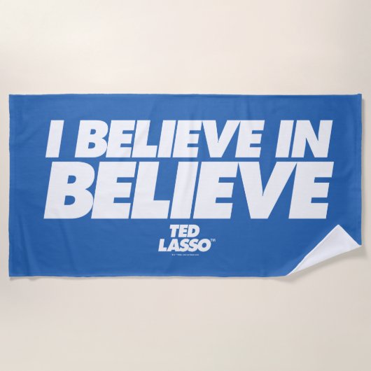 Serviette De Plage Ted Lasso | Je crois en la croyance (Devant)