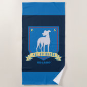 Serviette De Plage Ted Lasso | Logo de l'équipe AFC Richmond (Devant)