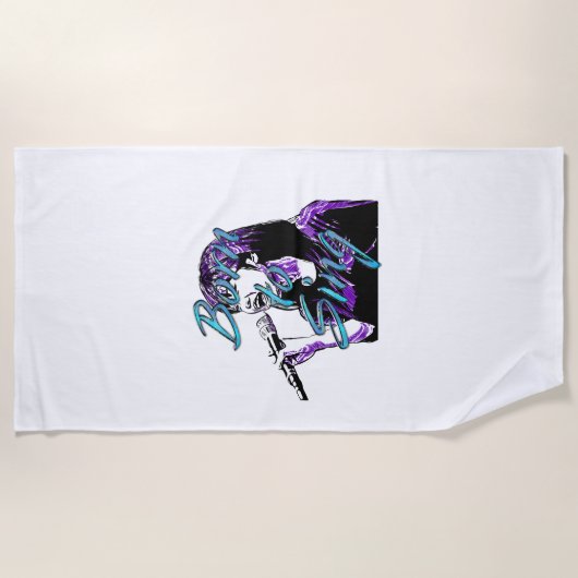 Serviette De Plage TEE Born to Sing (Devant)
