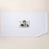 Serviette De Plage TEE Chanson Karaoké Chahuté (Devant)
