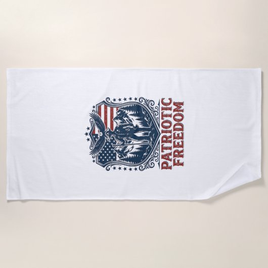 Serviette De Plage Tee-shirt graphique vectoriel de garde de parc pat (Devant)