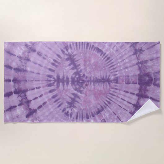 Serviette De Plage Tee violet Peace (Devant)