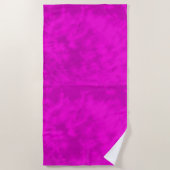 Serviette De Plage Teinture tie-dye violette et rose, (Devant)
