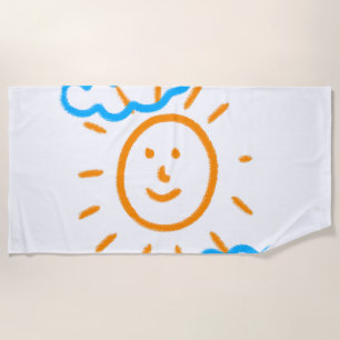 Serviette De Plage Télécharger des enfants Dessiner Transformer des e