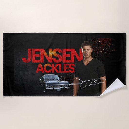 Serviette De Plage Telo Mare Jensen Ackles (Devant)