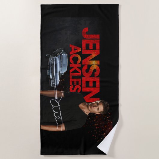Serviette De Plage Telo Mare Jensen Ackles (Devant)