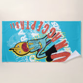 Serviette De Plage Temps d'aventure | Attaque au citron "INACCEPTABLE (Devant)