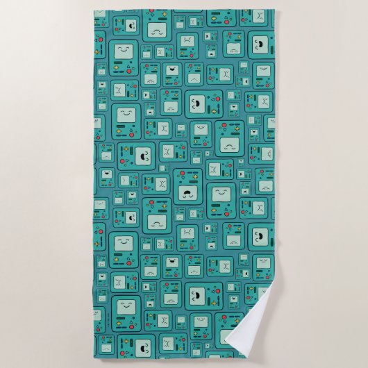 Serviette De Plage Temps d'aventure | Motif BMO (Devant)