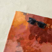 Serviette De Plage Tendance Chic Terracotta Rust Orange Brown (En situation)