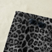 Serviette de plage tendance peau de tigre léopard (En situation)