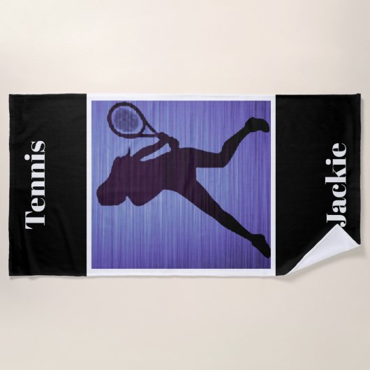 Serviette De Plage Tennis Abstrait Beach Towel (Devant)