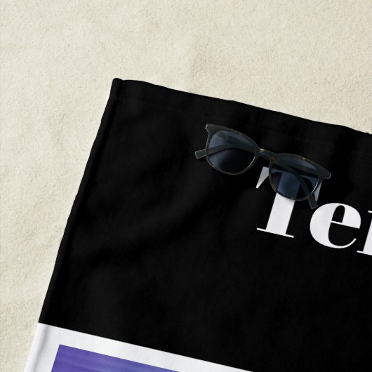 Serviette De Plage Tennis Abstrait Beach Towel (En situation)