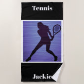 Serviette De Plage Tennis Abstrait Beach Towel (Devant)