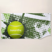 Serviette De Plage Tennis Design Beach Towel (Devant)