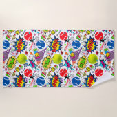 Serviette De Plage 😍 🤩 tennis 🎾 motif  (Devant)