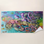 Serviette De Plage Tentacles enmêlés (Devant)