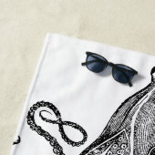 Serviette De Plage Tentacles | Octopus Maison de plage à thème (En situation)