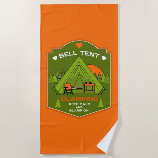 Serviette De Plage Tente Bell Glamping (Devant)
