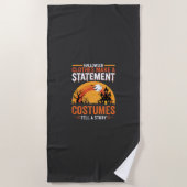 Serviette De Plage Tenues de Halloween Déclaration Conception de Mais (Devant)