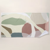 Serviette De Plage Terre Abstraite (Devant)