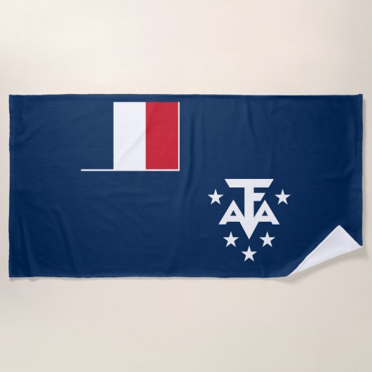 Serviette De Plage Terres australes et antarctiques françaises (Devant)