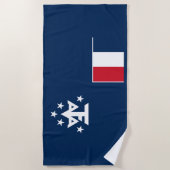 Serviette De Plage Terres australes françaises de l'Antarctique (Devant)