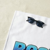 Serviette De Plage Terrier de Boston (En situation)