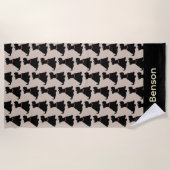 Serviette De Plage Térriers Écossais (Devant)