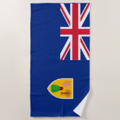 Serviette De Plage Territoire britannique Turks & Caicos Drapeau Beac (Devant)