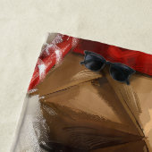 Serviette De Plage Tervier Australien Fête de Noël Festive (En situation)