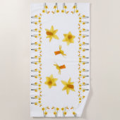 Serviette De Plage Tête à tête. (Devant)