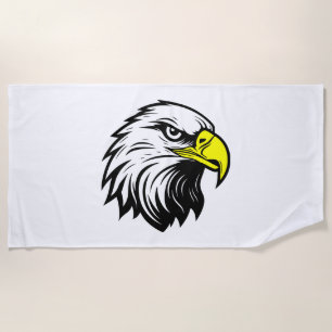 Serviette De Plage Tête d'aigle