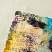 Serviette De Plage Tête de collage (En situation)