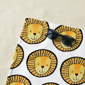 Serviette De Plage Tête de lion enfants (En situation)
