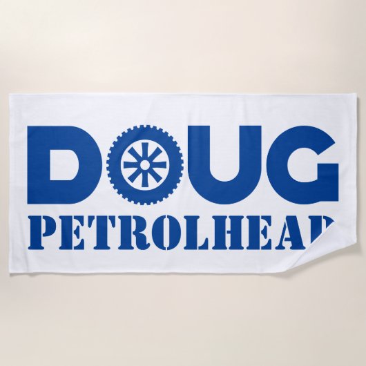 Serviette De Plage Tête d'essence de Doug (Devant)