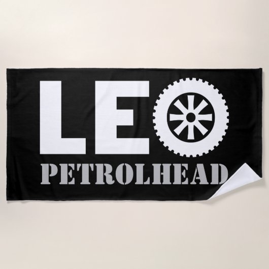 Serviette De Plage Tête Leo (Devant)