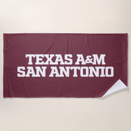 Serviette De Plage Texas A&M San Antonio (Devant)