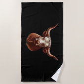 Serviette De Plage Texas Longhorn (Devant)