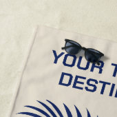 Serviette De Plage Texte personnalisé Vacances tropicales (En situation)