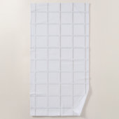 Serviette De Plage Texture carreaux blancs (Devant)
