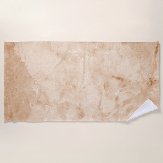 Serviette De Plage Texture crémeuse en marbre (Devant)