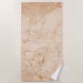 Serviette De Plage Texture crémeuse en marbre (Devant)