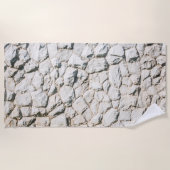 Serviette De Plage Texture de pierres blanches (Devant)