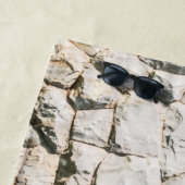 Serviette De Plage Texture de pierres blanches (En situation)