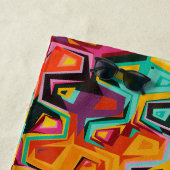 Serviette De Plage Texture des trous colorés (En situation)